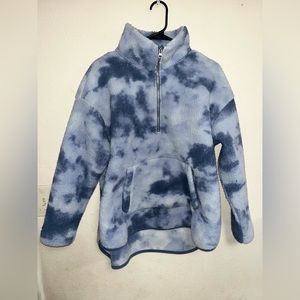Old Navy 1/4 Zip Sherpa Fleece Pullover Hoodie.